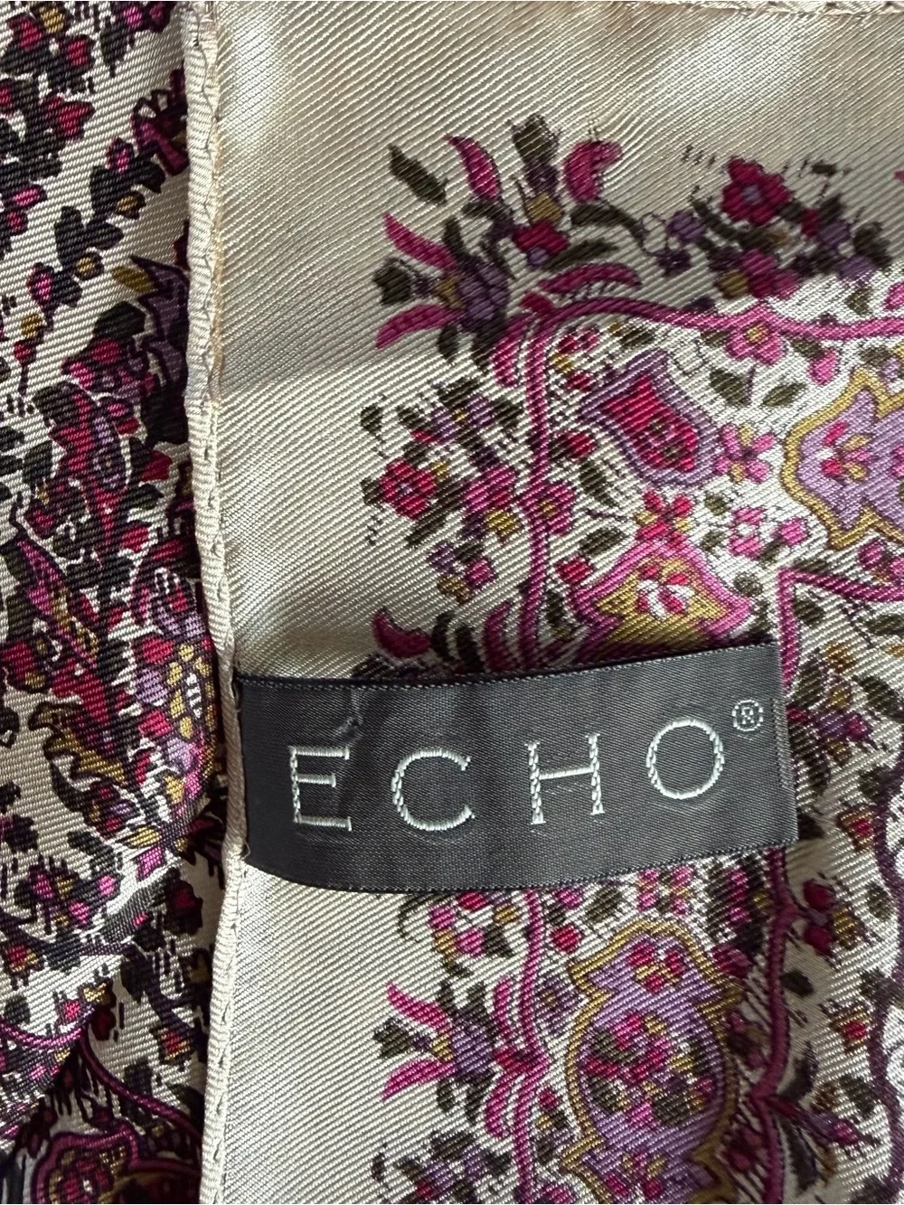NWOT Echo silk scarf